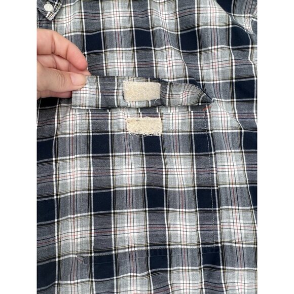 Ralph Lauren Chaps Mens XL Shirt Short Sleeve Button-Down Multicolor Plaid - Picture 10 of 12